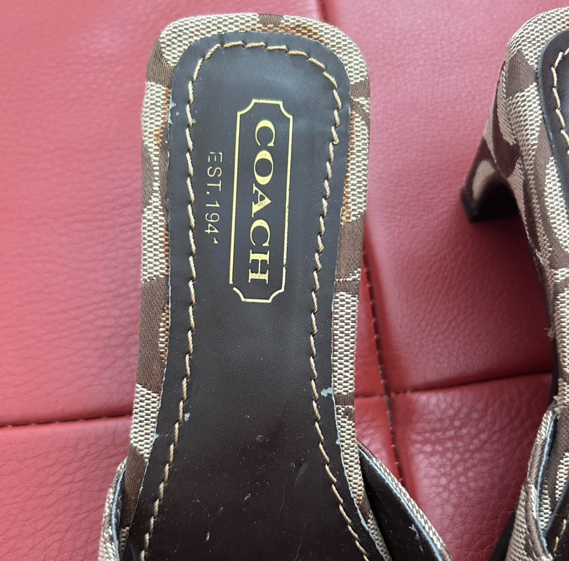 6US VINTAGE COACH MONOGRAM with BUCKLE