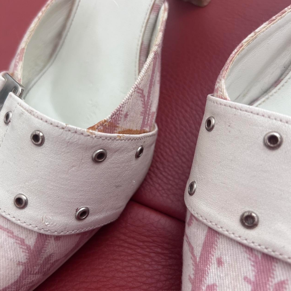 7.5US Christian Dior Pink Closed Pointed Toe