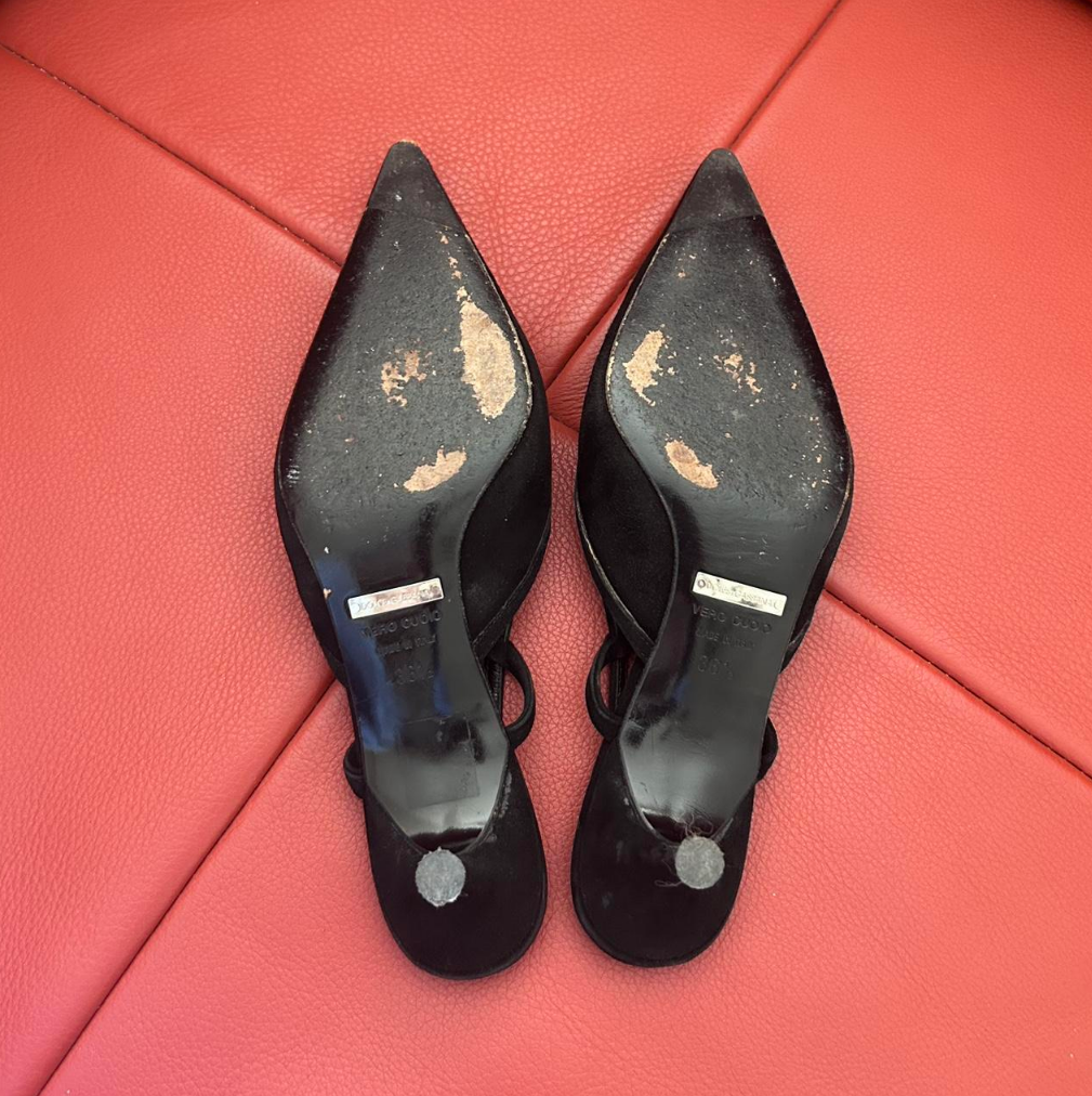 6.5US DOLCE & GABANNA BLACK POINTED TOE